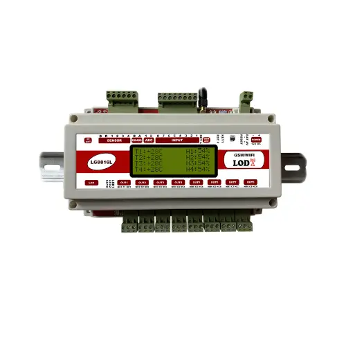 کنترل پیامکی 8 کاناله تایمردار با نمایشگر LG8816L